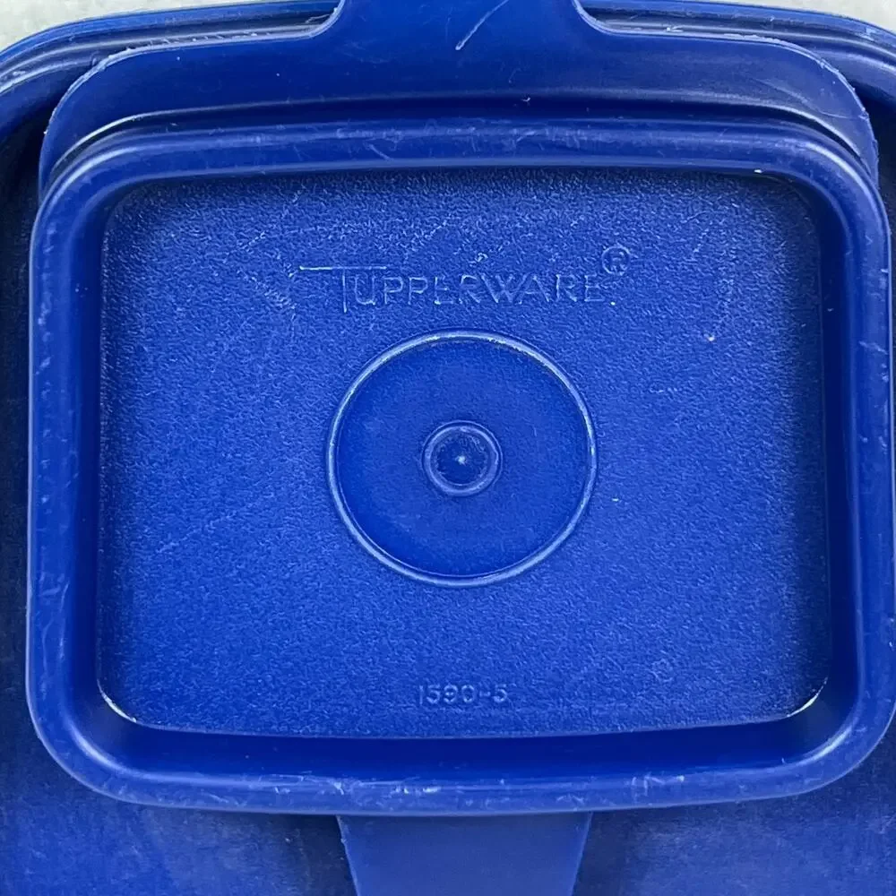 Tupperware Vtg 90's Modular Mates Super Cereal Keeper Store N Pour & Seal Blue